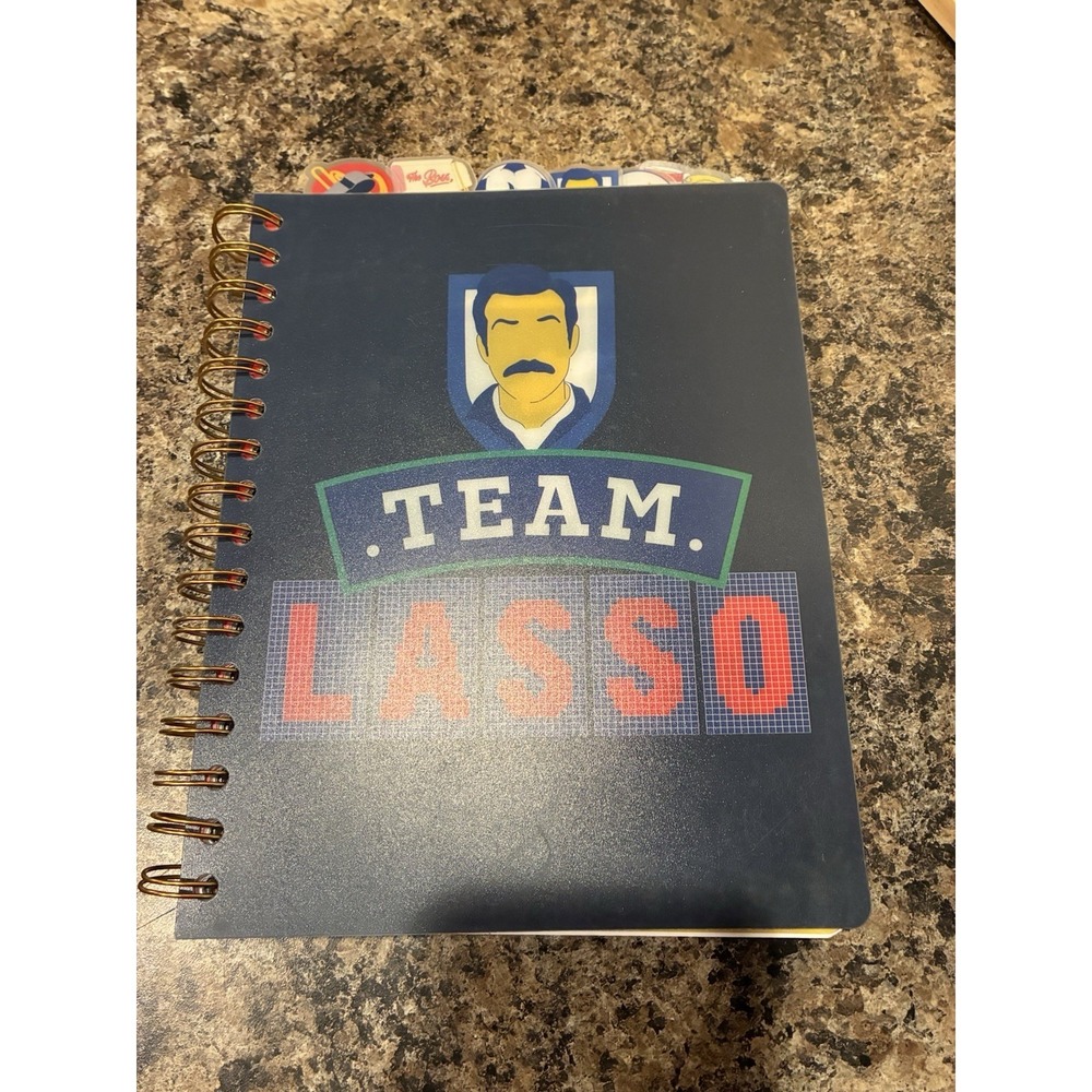 Ted Lasso Spiral Notebook Writing Journal with 6 Tabs